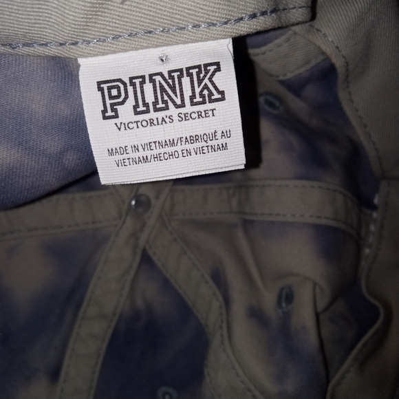 3/$10 Victoria's Secret PINK Tie Dye Blue hat EUC - Picture 6 of 7